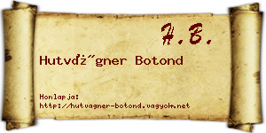 Hutvágner Botond névjegykártya