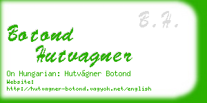 botond hutvagner business card