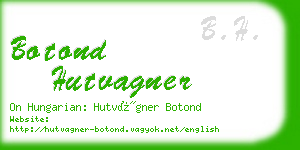 botond hutvagner business card